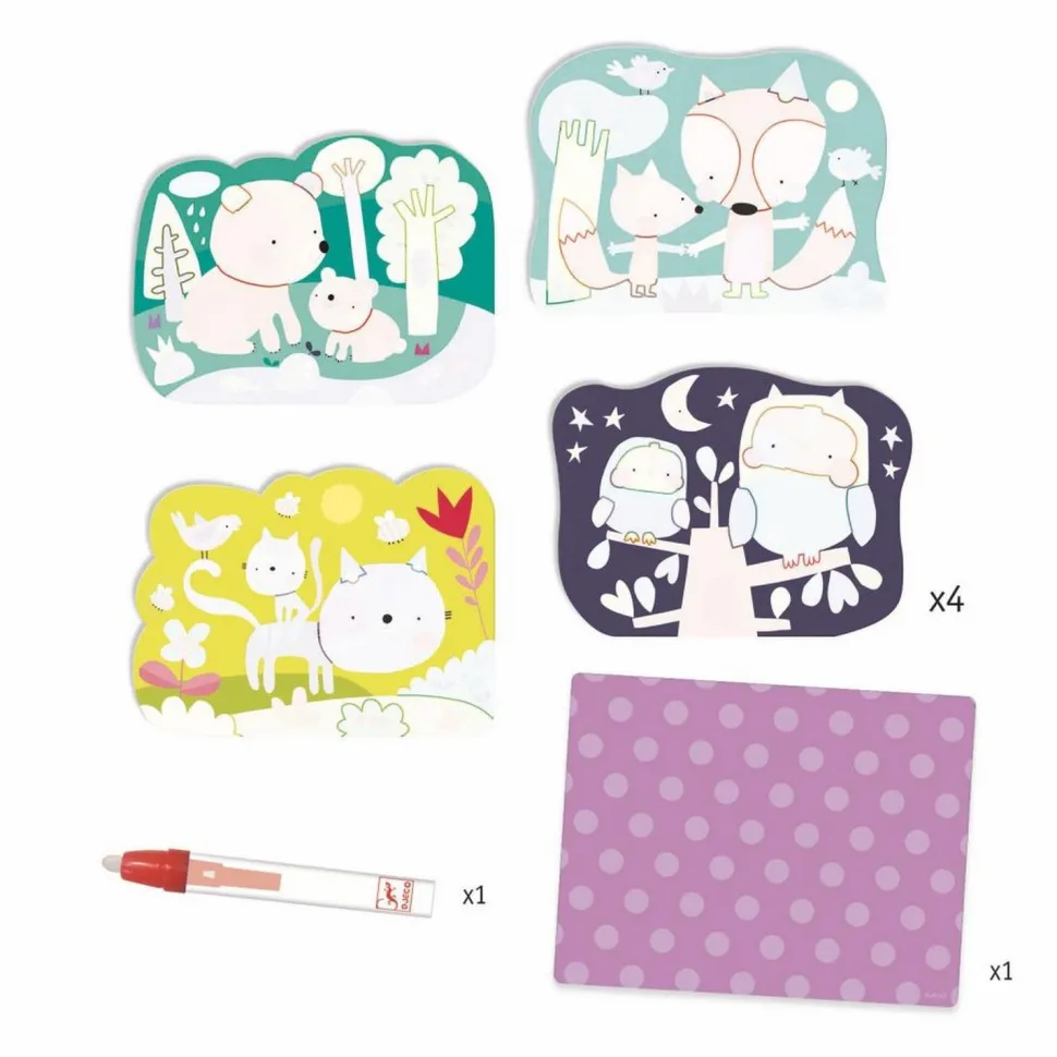 Coloriage à l'eau : Caché dans les bois - Djeco