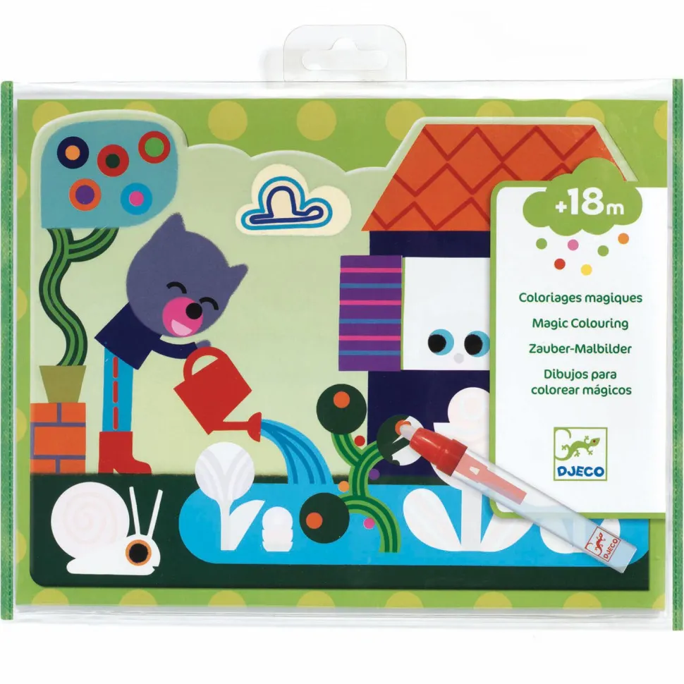 Coloriage à l'eau : Caché dans le jardin - Djeco