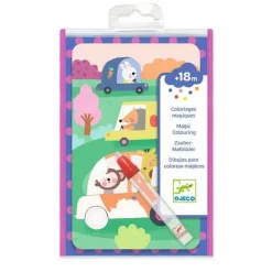 Coloriage à l'eau : En route - Djeco