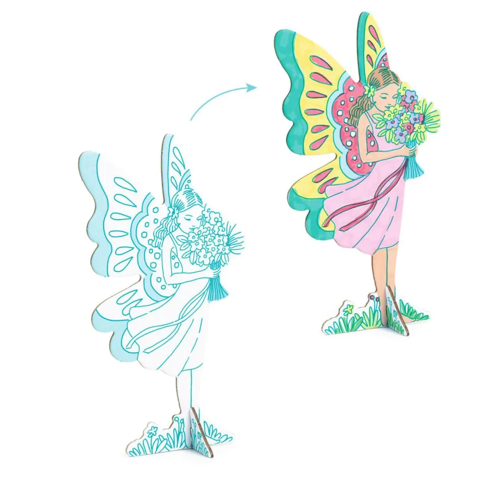 Coloriage et assemblage : Monde enchanté - Djeco