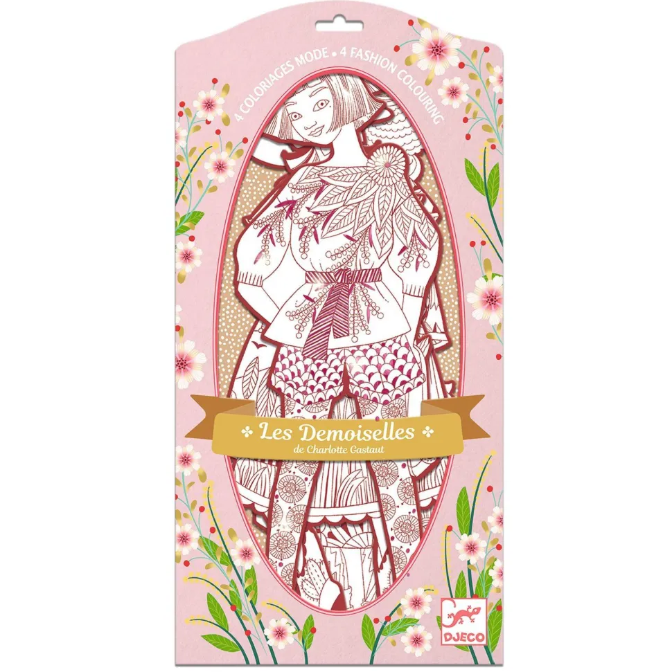 COLORIAGE GRAND FORMAT : Fiodor & ses amies - LES DEMOISELLES - Djeco