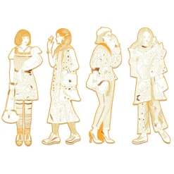 COLORIAGE GRAND FORMAT : Scout & ses amies - LES DEMOISELLES - Djeco