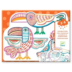 Coloriages à révéler : Familles sauvages - Djeco