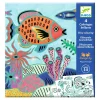 Coloriages brillants : Sous la mer - Djeco