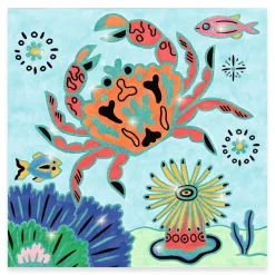 Coloriages brillants : Sous la mer - Djeco