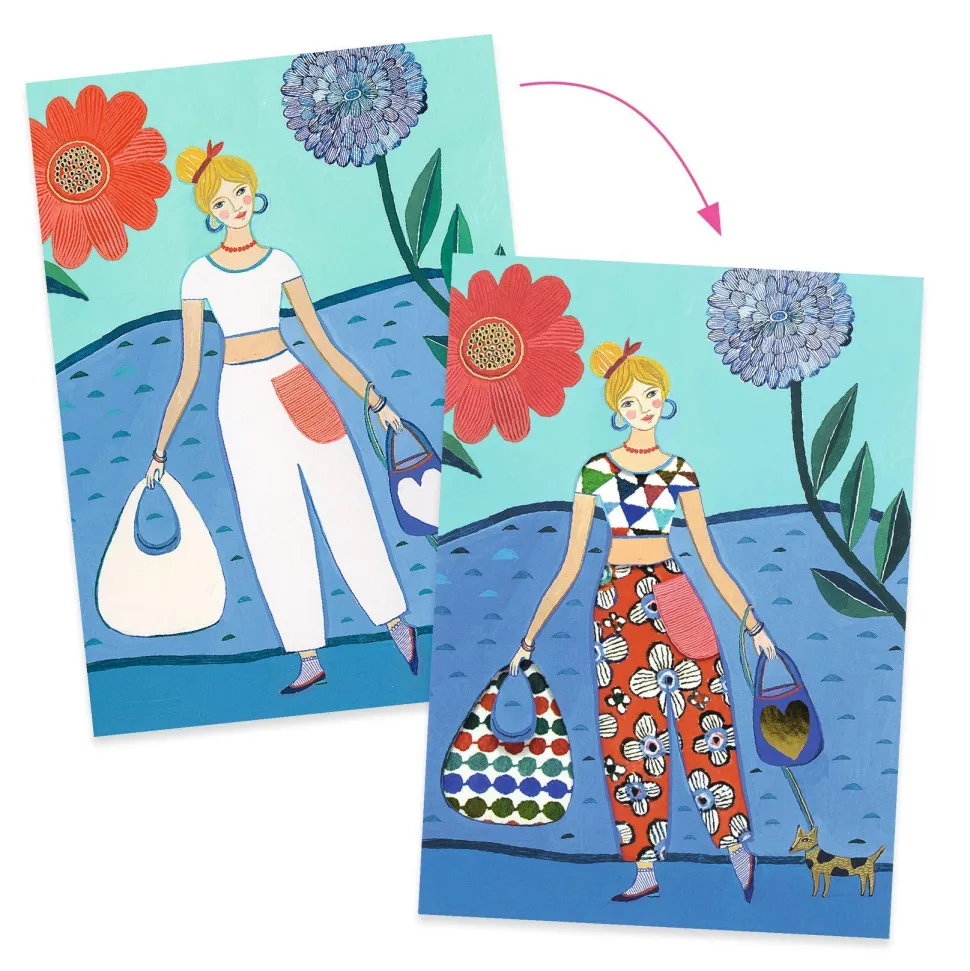 COLORIAGES SURPRISES : Tendance WAX - Djeco