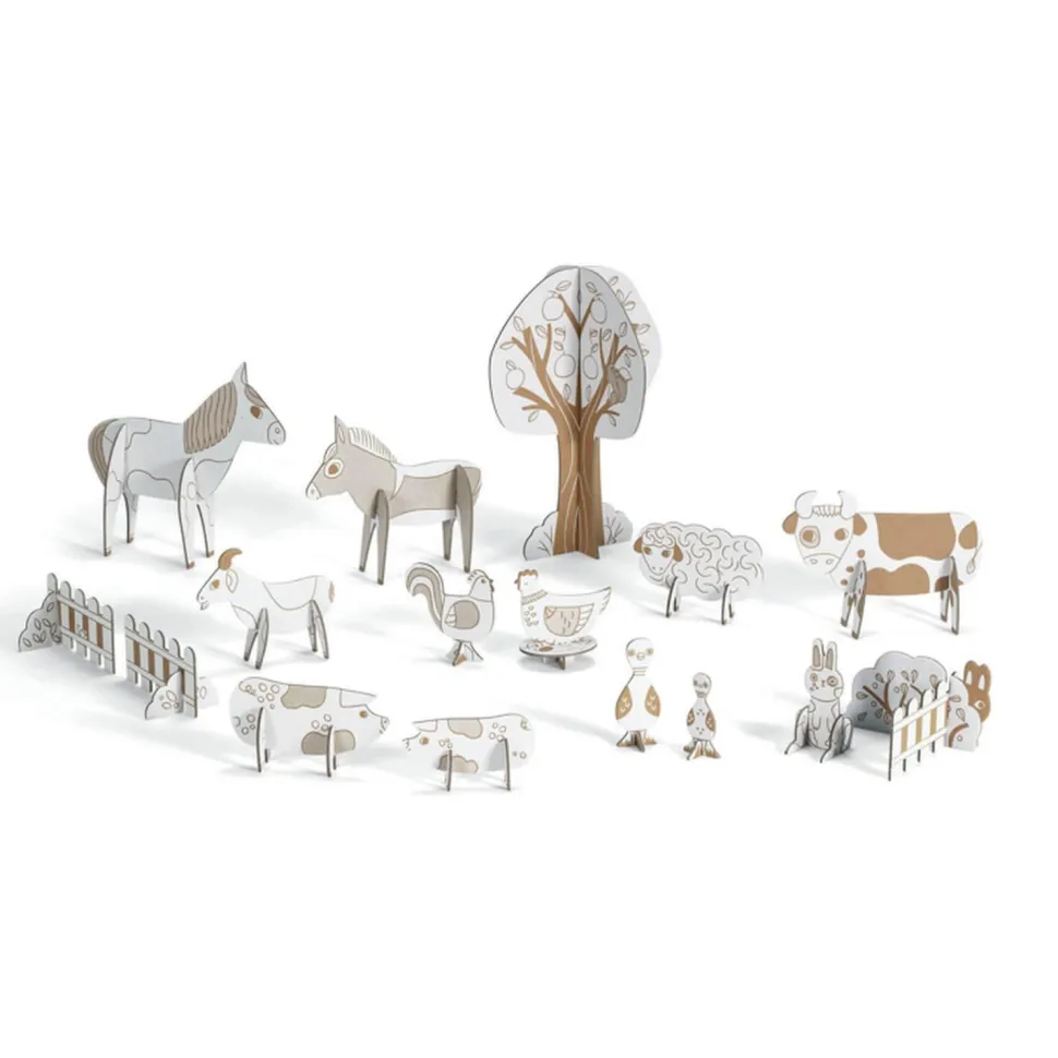 Colorie Assemble Joue : La Ferme - Djeco