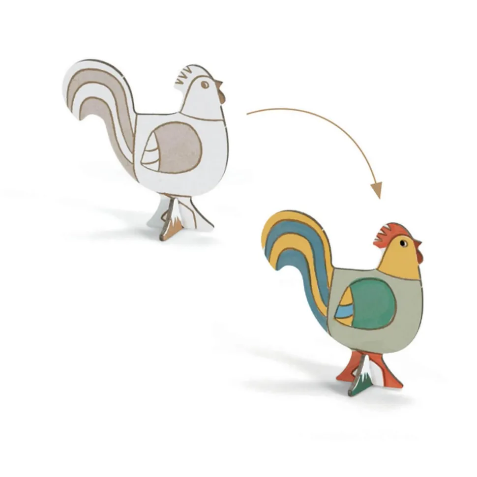 Colorie Assemble Joue : La Ferme - Djeco