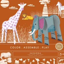 Colorie Assemble Joue : La Savane - Djeco
