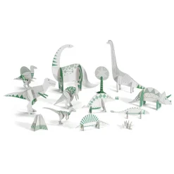 Colorie Assemble Joue : Les Dinosaures - Djeco