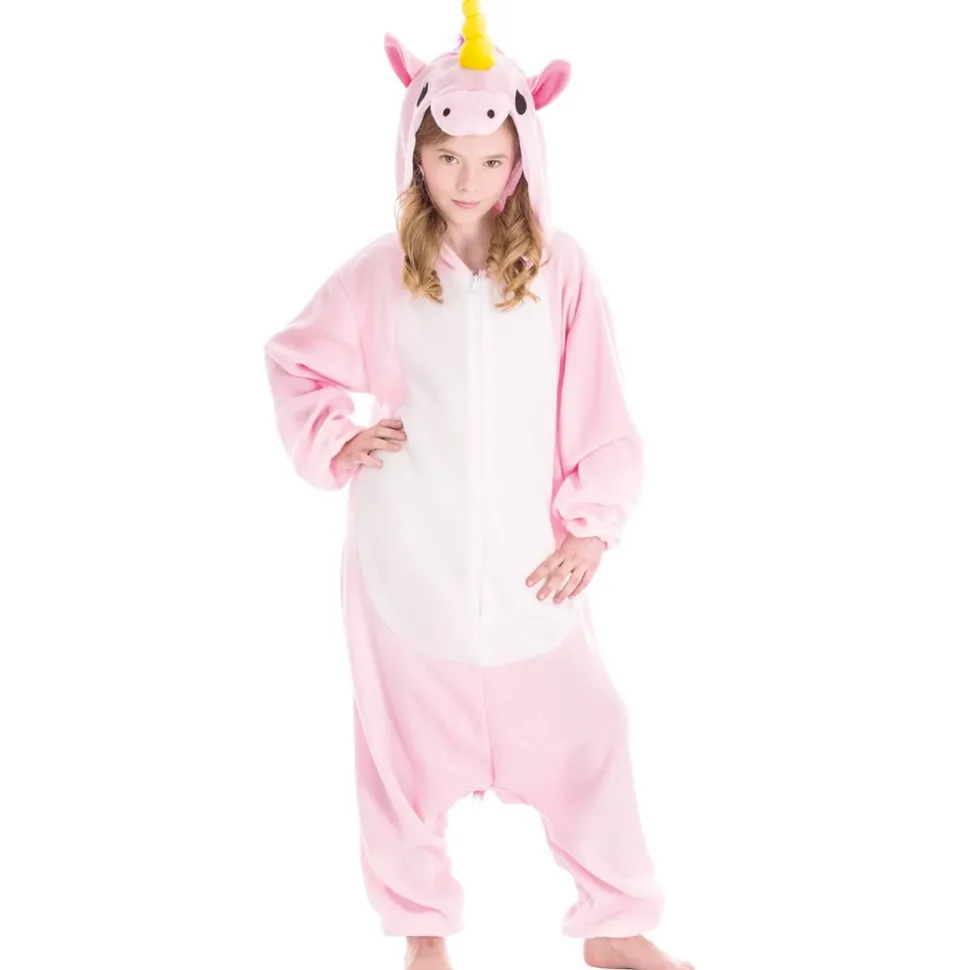 Combinaison kigurumi Licorne ROSE, enfant - RueDeLaFete