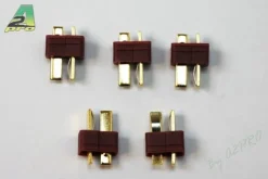 Connecteur T mâle plaqué OR (5 pièces) A2PRO - A2Pro