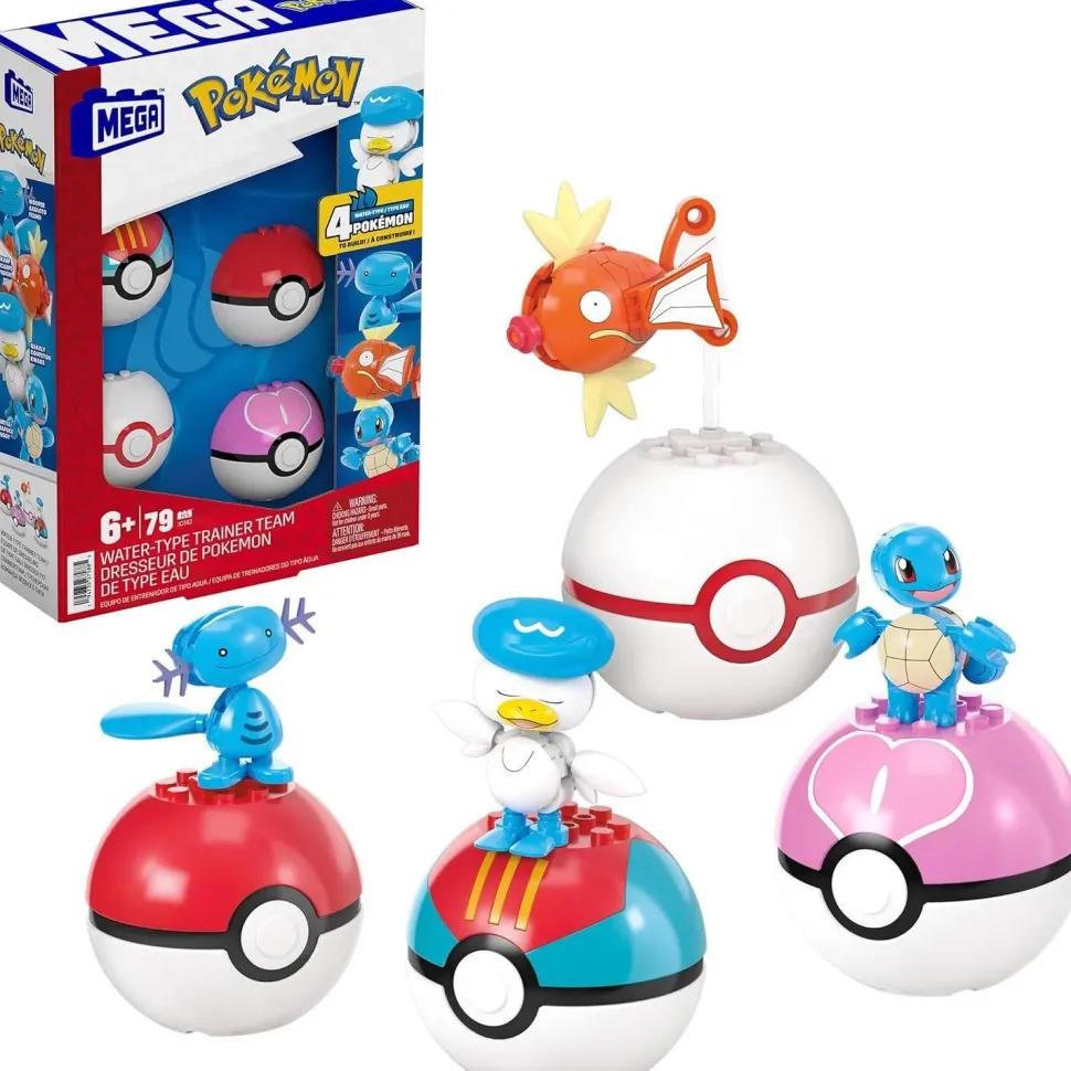 Construction Pokemon : dresseur de pokémon de type eau - Mattel