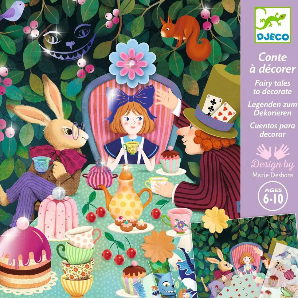 Conte à décorer : Au pays des merveilles - Djeco