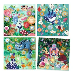 Conte à décorer : Au pays des merveilles - Djeco