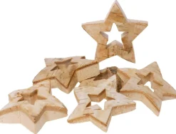 Contour étoile en bois nature, set de 6 - Eduplay