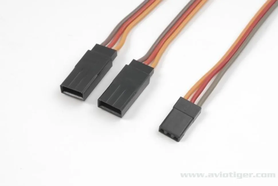 Cordon Y JR/Hitec 22AWG (0.64mm diam - 0.326mm2 sect) - 30cm - (1 pc) - Gforce