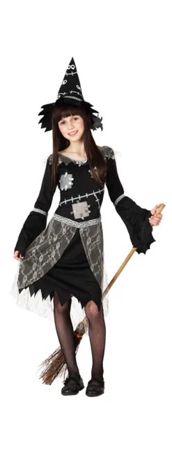 Costume de Jeune Sorcière avec Chapeau - RueDeLaFete