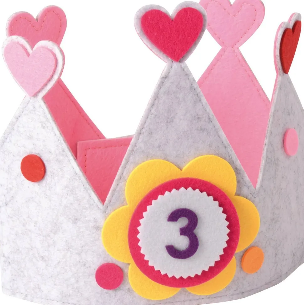Couronne d'anniversaire rose - Eduplay