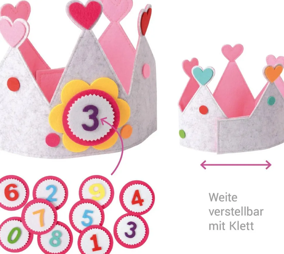Couronne d'anniversaire rose - Eduplay