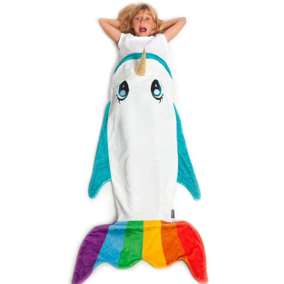 Couverture queue de narval arc-en-ciel - Kanguru