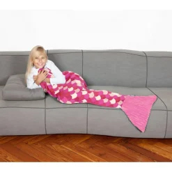 Couverture queue de sirène enfant rose - Kanguru