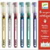 Crayons 6 marqueurs métalliques - Djeco