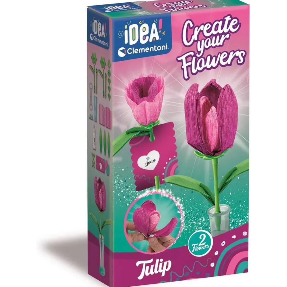 Crée tes fleurs - Tulipe - Clementoni