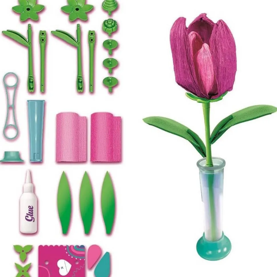 Crée tes fleurs - Tulipe - Clementoni