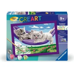 CreArt Kids 18x24cm : Chaton dans le hamac - Ravensburger