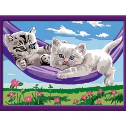 CreArt Kids 18x24cm : Chaton dans le hamac - Ravensburger