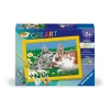 CreArt Kids 13x18cm : Chaton et son compagnon le lapin - Ravensburger