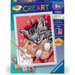 CreArt Kids 18x24cm : Chaton et son nounours - Ravensburger