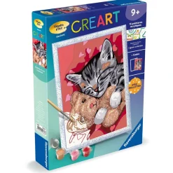 CreArt Kids 18x24cm : Chaton et son nounours - Ravensburger