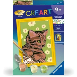 CreArt Kids 8x12cm : Chaton et fleurs - Ravensburger