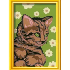 CreArt Kids 8x12cm : Chaton et fleurs - Ravensburger