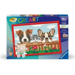 CreArt Kids 31x21cm : Chiens et chat - Ravensburger