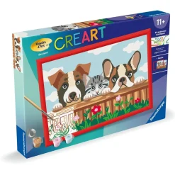 CreArt Kids 31x21cm : Chiens et chat - Ravensburger