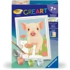 CreArt Kids 8x12cm : Cochon - Ravensburger