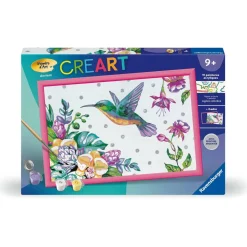 CreArt Kids 31x21cm : Colibri et fleurs exotiques - Ravensburger