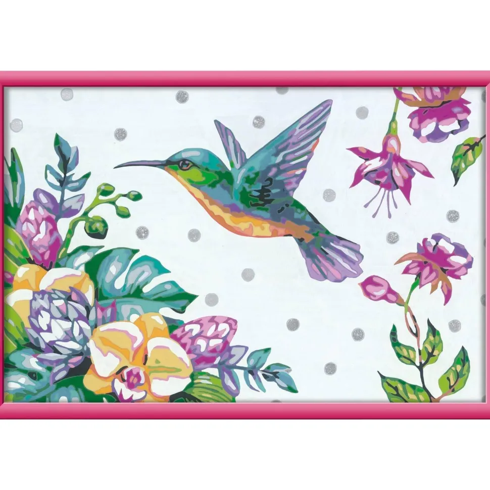 CreArt Kids 31x21cm : Colibri et fleurs exotiques - Ravensburger