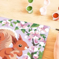 CreArt Kids 18x24cm : ecureuil au printemps - Ravensburger