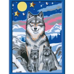 CreArt Kids 13x18cm : Famille de loups - Ravensburger