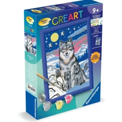 CreArt Kids 13x18cm : Famille de loups - Ravensburger