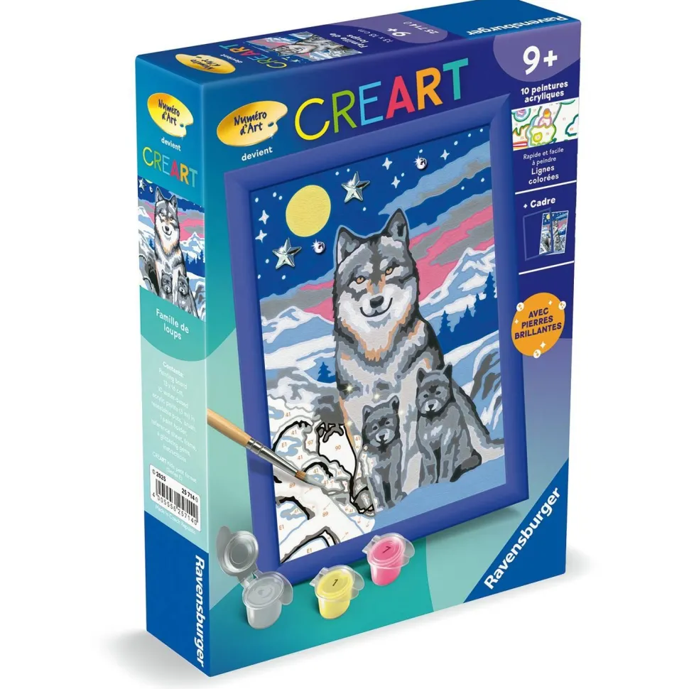 CreArt Kids 13x18cm : Famille de loups - Ravensburger