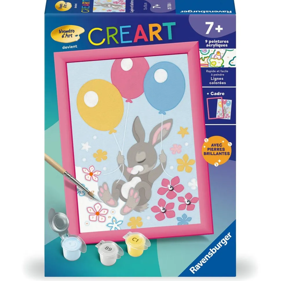 CreArt Kids 13x18cm : Lapin et ballons - Ravensburger