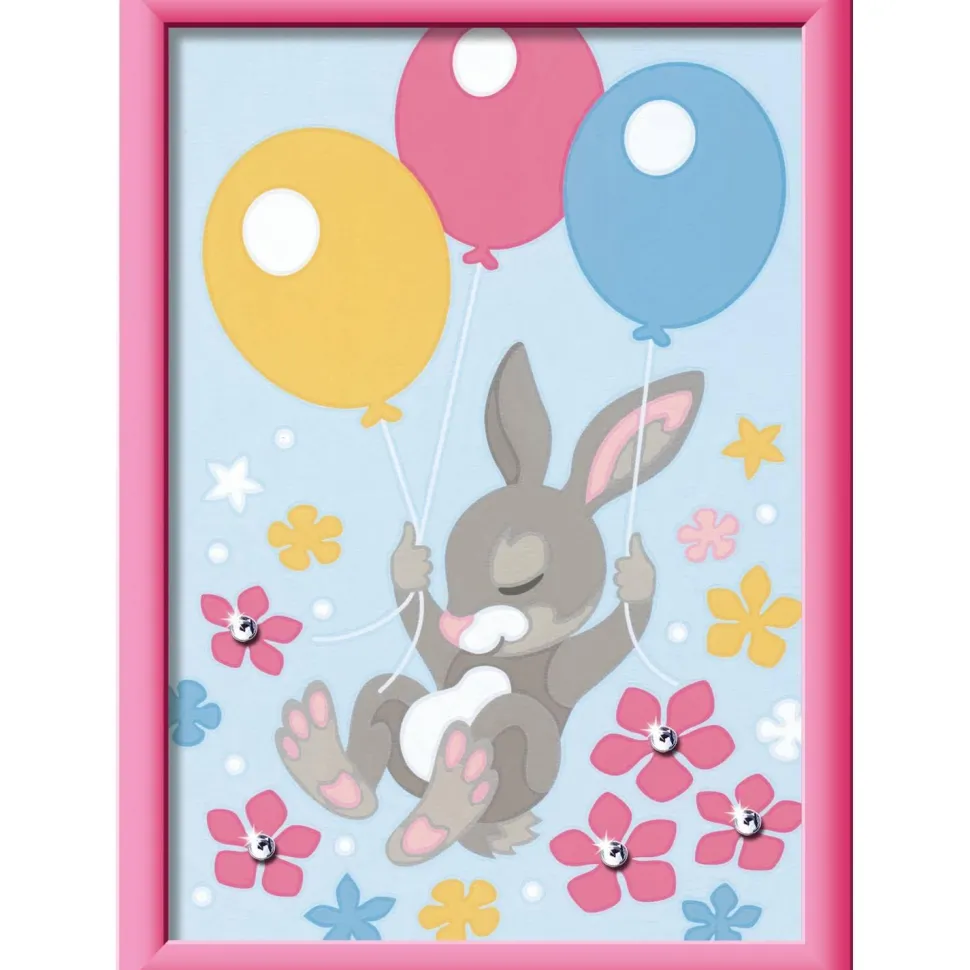CreArt Kids 13x18cm : Lapin et ballons - Ravensburger