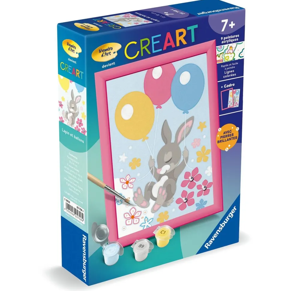 CreArt Kids 13x18cm : Lapin et ballons - Ravensburger