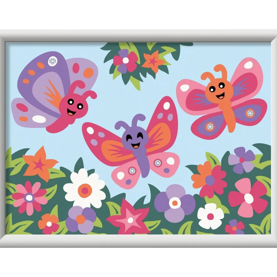 CreArt Kids 13x18cm : Papillons joyeux - Ravensburger