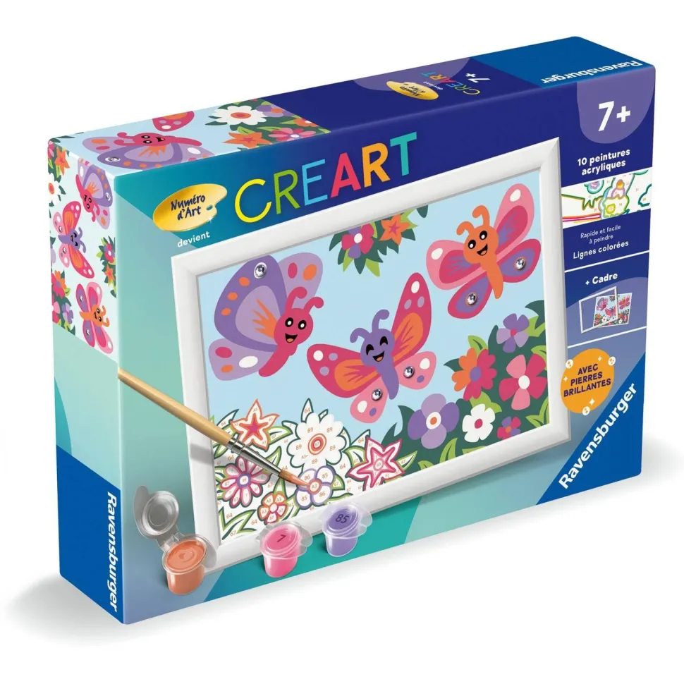 CreArt Kids 13x18cm : Papillons joyeux - Ravensburger